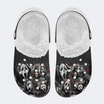 Horror Retro Ghostface - Fur Lined Slippers