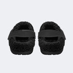 Grunge Red Skull - Fur Lined Slippers/Sandals