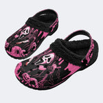 Spooky Pink Ghostface - Fur Lined Slippers/Sandals