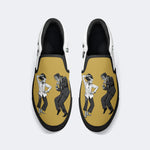 Pulp Frankenstein Halloween Print - Slip On Shoes