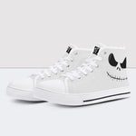 Der Albtraum vor Weihnachten Graue High Top Canvas Schuhe