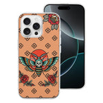 Vintage Rose Death Moth Print - Phone Case