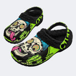 Zombie Rave - Fur Lined Slippers/Sandals