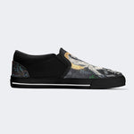 Unisex Retro Graffiti Art Print - Slip On Shoes