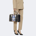 Swan Stained Glass Print Handbag Factory Direct Sales