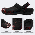 Cyber Horror Skull - Fur Lined Slippers/Sandals