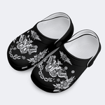 Death Moth Vintage Print - Kid's Slippers/Sandals