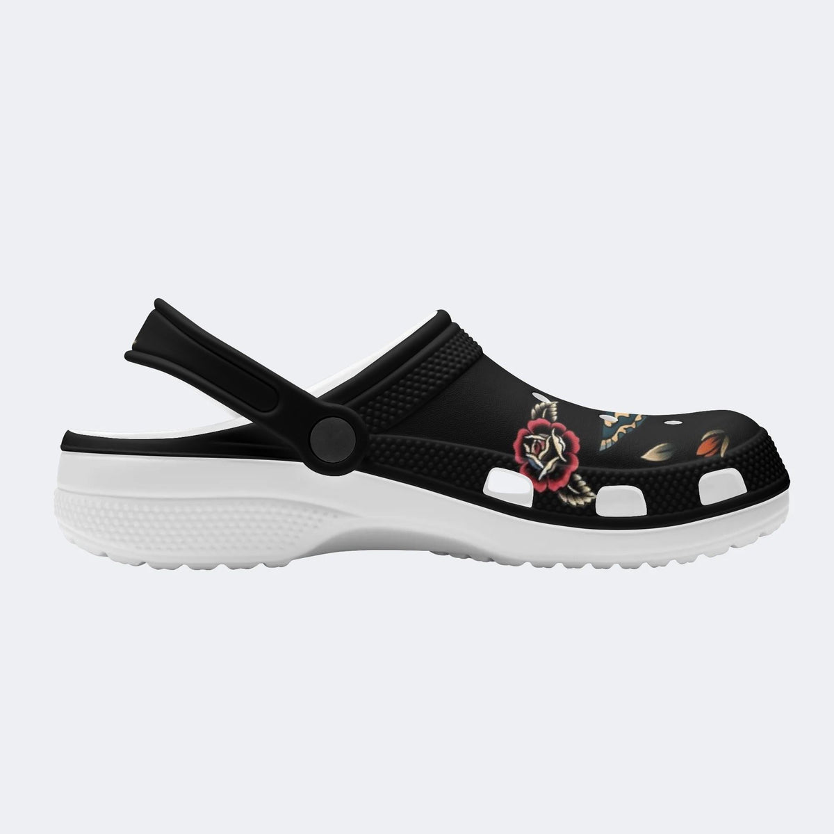 Human Face Rhinoceros Beetle Print - Slippers/Sandals