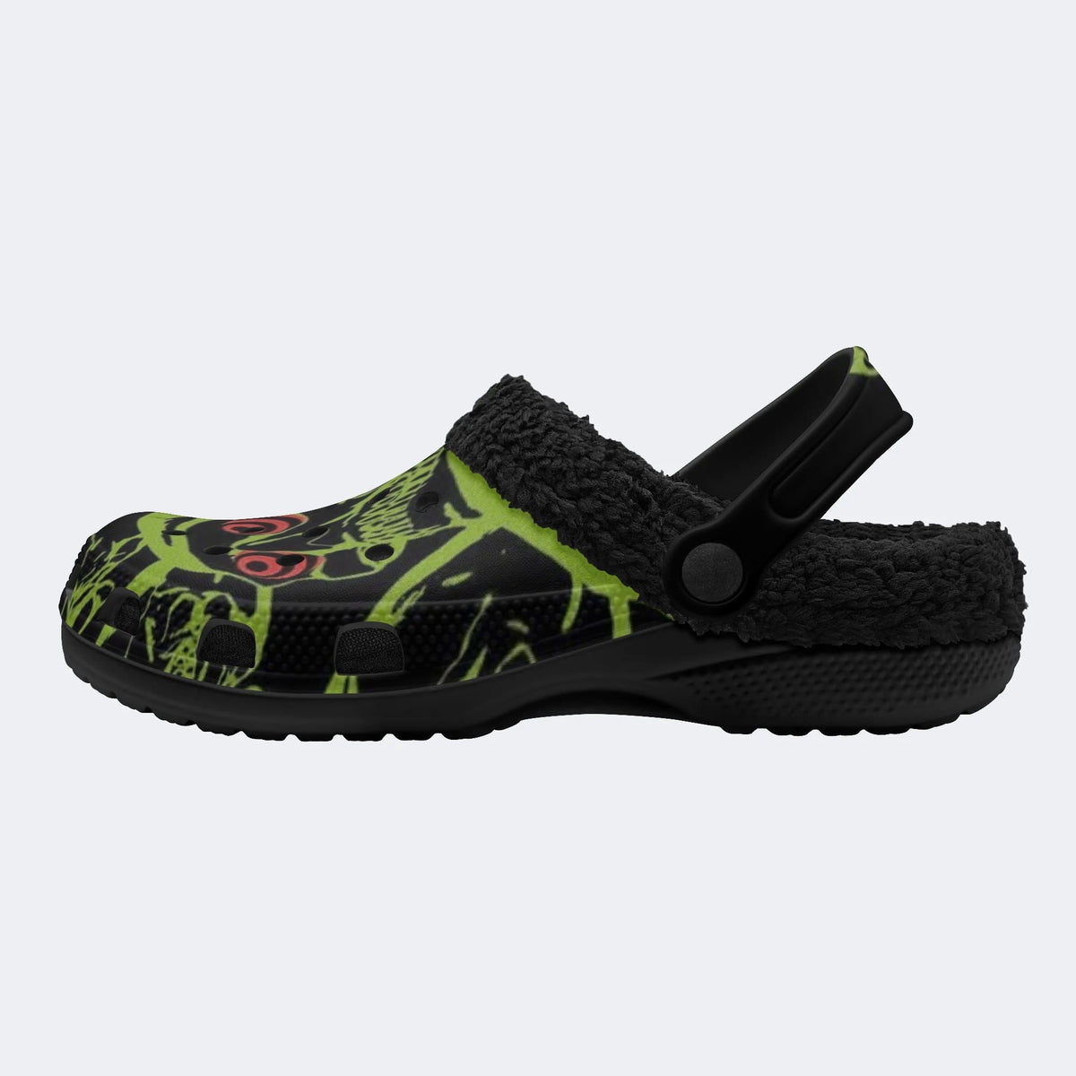 Toxic Swirl Demon - Fur Lined Slippers/Sandals