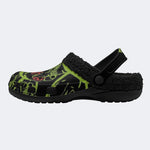 Toxic Swirl Demon - Fur Lined Slippers/Sandals
