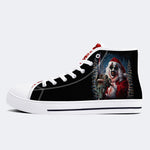 Horror Santa Claus Ghostface Print - High Top Canvas