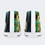 Horror Movie Vintage Graphic Print - High Top Canvas