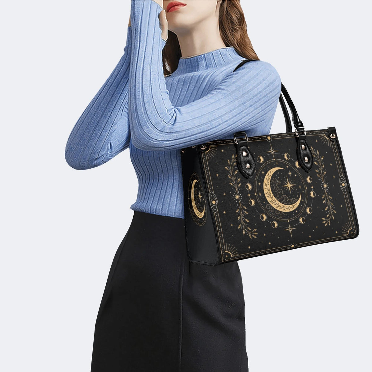 Moon Star Cloud Print Handbag Factory Direct Sales