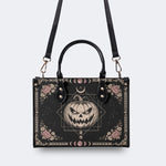 Pumpkin Rose Print Handbag Factory Direct Sales