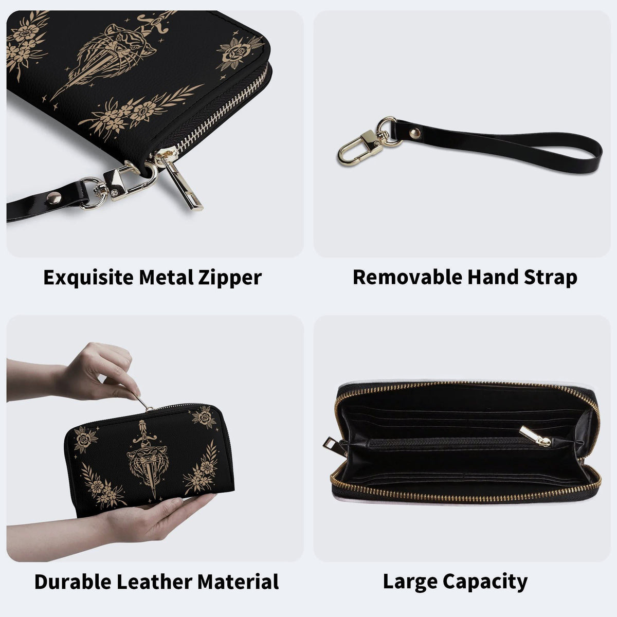 Tiger&Dagger Art Print - Leather Wallet