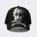 Unisex Black Metal Pinhead Print - Baseball Hat