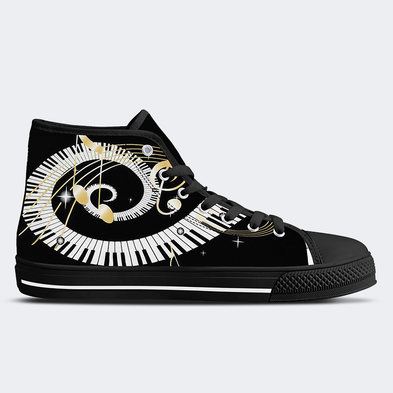 High Top Canvas Schuhe mit Musik