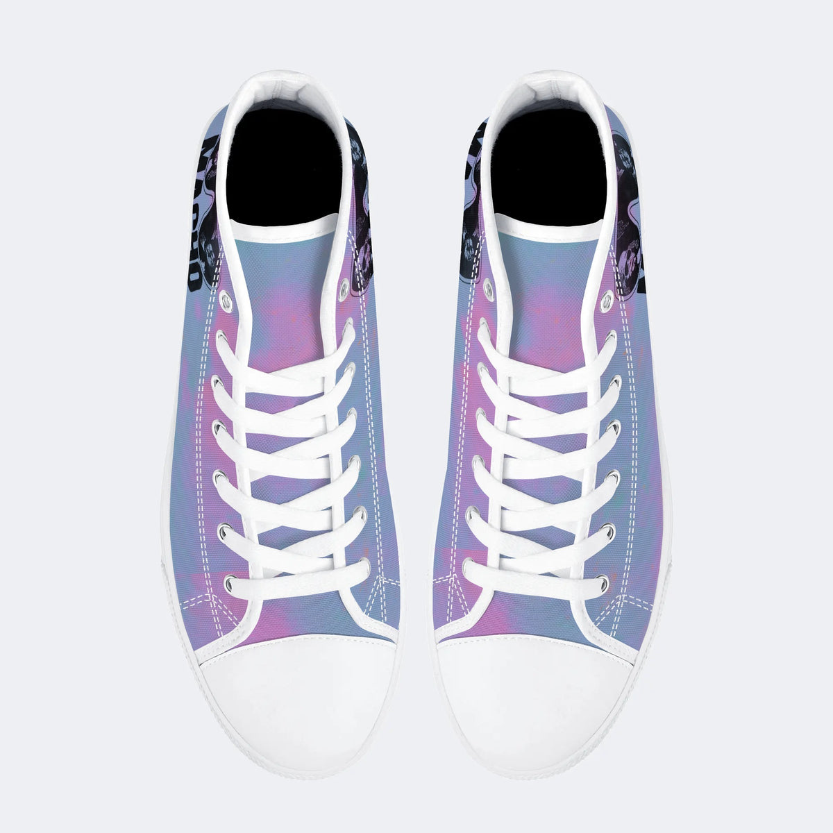 Macho Man Retro Unisex Print - High Top Canvas