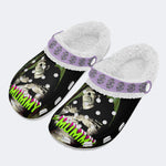 Mummies Horror Print - Fur Lined Slippers