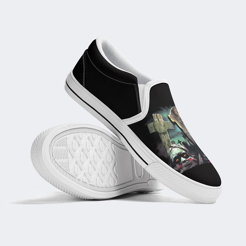 Horror Retro City Unisex - Slip On Shoes