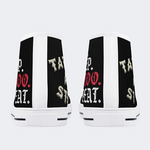 Unisex Eat Sleep Tattoo Repeat Print - High Top Canvas