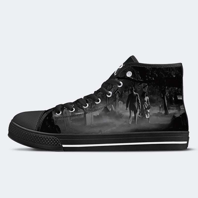 Unisex Makaberer Horrordruck - High Top Canvas