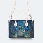 Skeleton Tombstone Print Handbag Factory Direct Sales