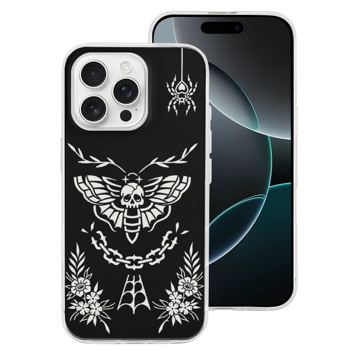 Death Moth Vintage Print - Phone Case