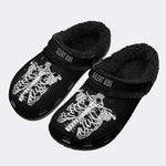 Dark Skeleton Ribs - Fur Lined Slippers/Sandals