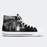Horror Movie Vintage Graphic Print - High Top Canvas