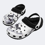 Gothic Ghost Moon - Fur Lined Slippers/Sandals