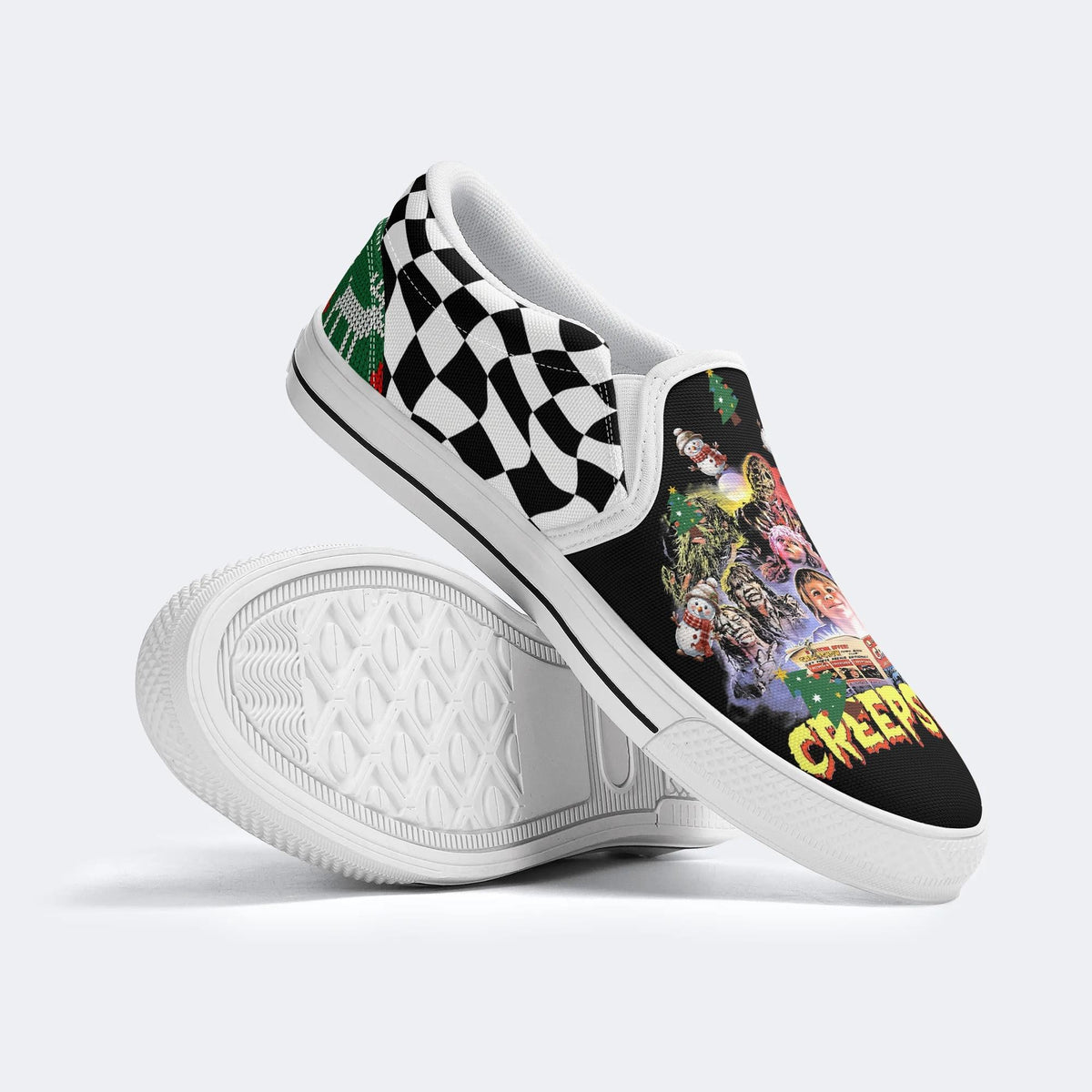 Unisex Horror Movies Print - Slip On Shoes