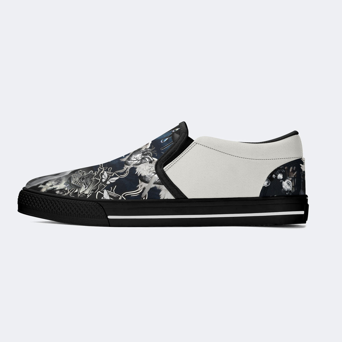 Horror Collage Print - Slip On Shoes