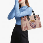Death Moth Gradient Print - Leather Handbag