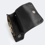 Retro Bohemian Sun Moon Star Moth - Leather Satchel Bag