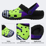 Street Pop Pattern - Fur Lined Slippers/Sandals