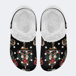 Unisex Tiger Print - Fur Lined Slippers/Sandals