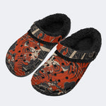 Retro Ink Tiger Cloud - Fur Lined Slippers/Sandals