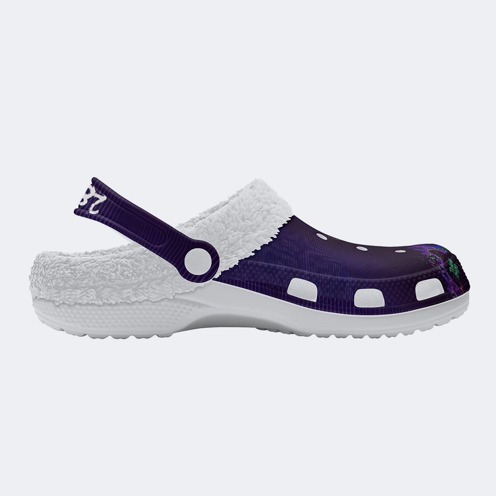 Unisex 28:06:42:12 Art Print - Fur Lined Slippers/Sandals