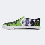 Unisex Psychedelic Skeleton Graphic - Slip On Shoes