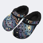 Space Nebula Art - Fur Lined Slippers/Sandals