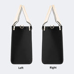 Old School Death Moth Vintage Print - Leather Handbag