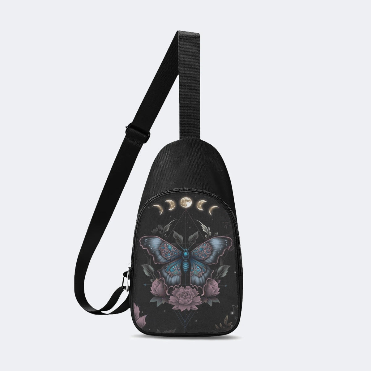 Vintage Floral Moth Print - Chest Bag