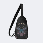 Vintage Floral Moth Print - Chest Bag