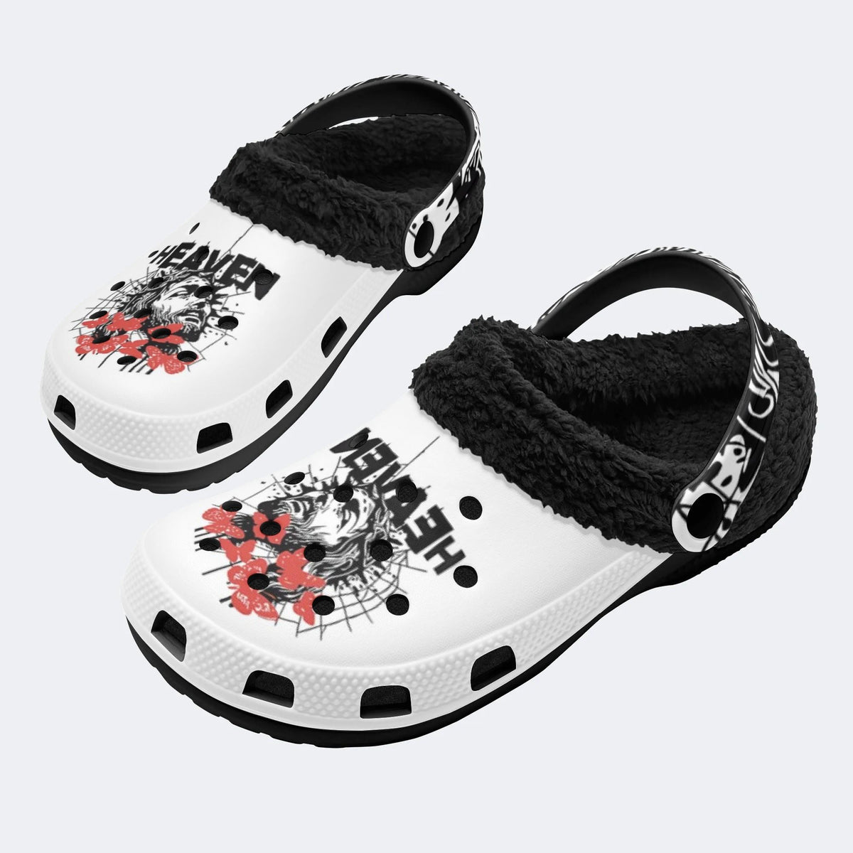 Gothic Thorn Crown Art - Fur Lined Slippers/Sandals
