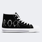 Unisex Retro Rock Musik Kunst Illustration Druck - High Top Canvas