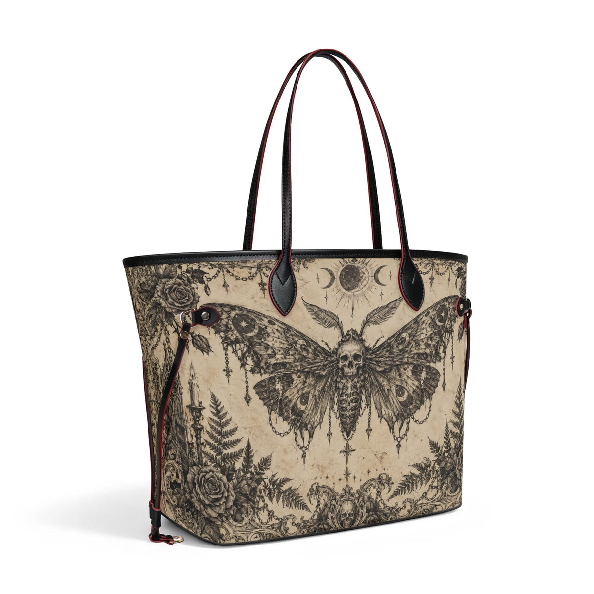 Gothic Death Moth - Large capacity handbag