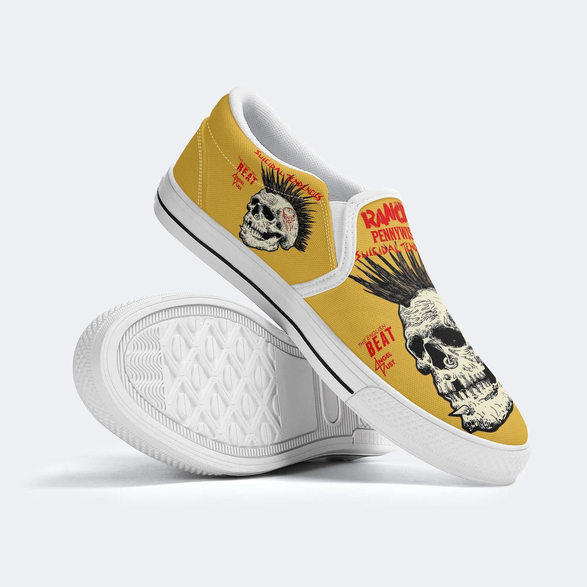 Rancid Skull Print - Slip On Shoes