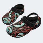 Green Snake Legend - Fur Lined Slippers/Sandals