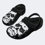 Unisex Monster Skull - Fur Lined Slippers/Sandals